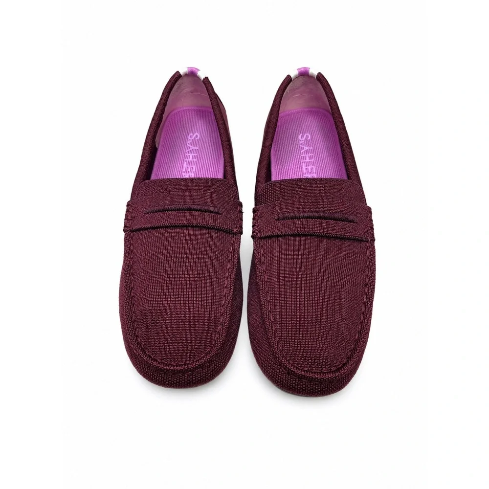 Rothy's The Driver loafers in a beautiful burgundy wine color Women's US Size 10
